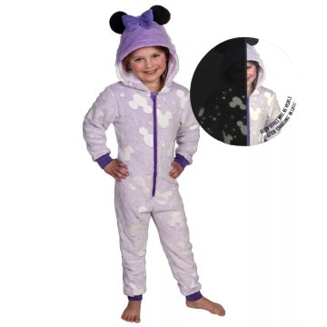   Disney Minnie gyerek hosszú pizsama, sötétben világító 122/128cm