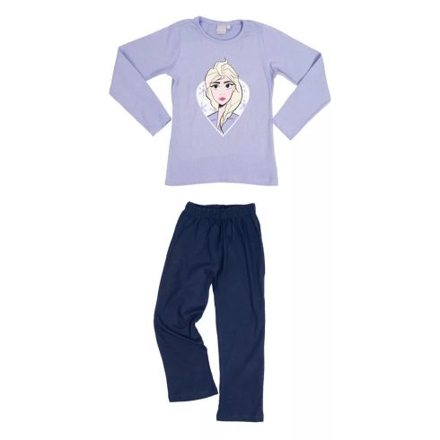 Disney Jégvarázs gyerek hosszú pizsama lila 110/116cm