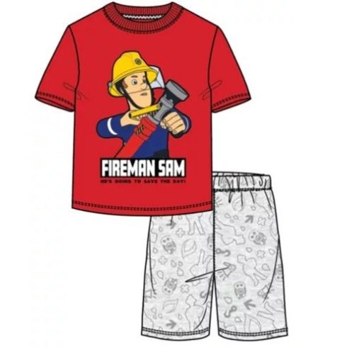 Sam a tűzoltó gyerek rövid pizsama 110/116cm