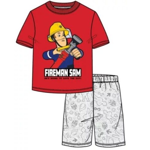 Sam a tűzoltó gyerek rövid pizsama 122/128cm