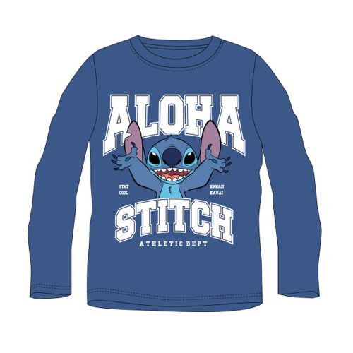 Disney Lilo és Stitch, A csillagkutya Athletic Blue gyerek hosszú póló, felső 5 év / 110 cm