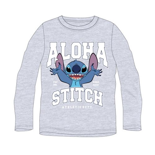 Disney Lilo és Stitch, A csillagkutya Athletic Grey gyerek hosszú póló, felső 3 év / 98 cm