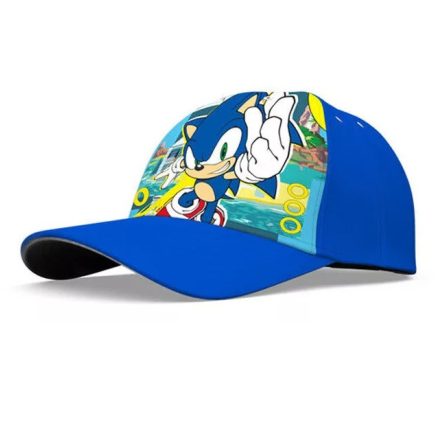 Sonic a sündisznó baseball sapka 54cm (Gold Rings blue)