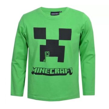 Minecraft gyerek hosszú ujjú póló felső green 10év