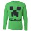 Minecraft Creeper Green dječja majica dugih rukava, gornji dio 10 godina / 140 cm