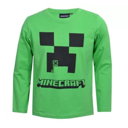 Minecraft gyerek hosszú ujjú póló felső green 12év