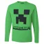 Minecraft Creeper Green gyerek hosszú ujjú póló, felső 12 év / 152 cm