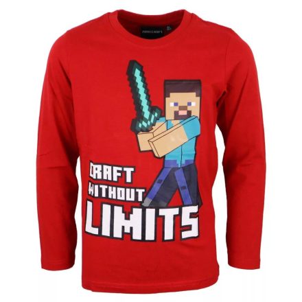 Minecraft gyerek hosszú ujjú póló felső limits 10év