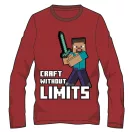 Minecraft Without Limits gyerek hosszú ujjú póló, felső 6 év / 116 cm