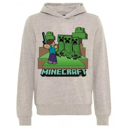 Minecraft gyerek pulóver szürke 12év