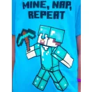 Minecraft Mine Nap Repeat gyerek rövid pizsama 8 év / 128 cm