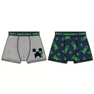 Minecraft Creeper Combo gyerek boxeralsó 2 darab/csomag 9 év / 134 cm