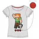 Minecraft Grey gyerek rövid póló, felső 8 év / 128 cm