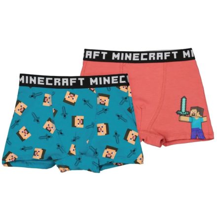 Minecraft gyerek boxeralsó 2 darab/csomag 10év