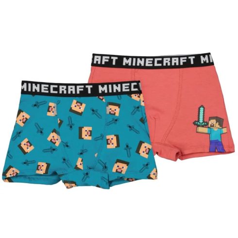 Minecraft gyerek boxeralsó 2 darab/csomag 12év