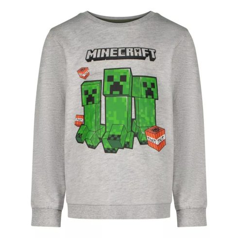 Minecraft gyerek pulóver grey 6év