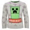 Minecraft Grey dječji pleteni pulover 12 godina / 152 cm