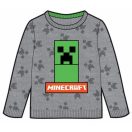 Minecraft Grey dječji pleteni pulover 12 godina / 152 cm