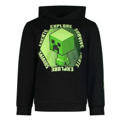 Minecraft gyerek pulóver kapucnis explore 9év
