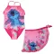 Disney Lilo és Stitch, A csillagkutya Pink gyerek fürdőruha és sarong szett 3 - 4 év / 98 - 104 cm