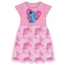 Disney Lilo és Stitch, A csillagkutya Pink Leaf gyerek nyári ruha 4 év / 104 cm