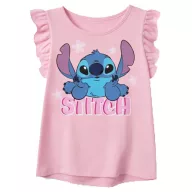   Disney Lilo és Stitch, A csillagkutya Tiny Smile Light Pink gyerek rövid póló, felső 6 év / 116 cm