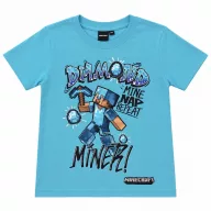   Minecraft Diamond Miner gyerek rövid póló, felső 9 év / 134 cm