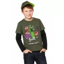 Minecraft Creeper Boom gyerek hosszú ujjú póló, felső 11 év / 146 cm