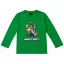 Minecraft Battle Green gyerek hosszú ujjú póló, felső 6 év / 116 cm