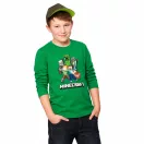 Minecraft Battle Green gyerek hosszú ujjú póló, felső 8 év / 128 cm