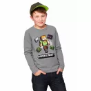 Minecraft Alex Adventure Grey gyerek hosszú ujjú póló, felső 10 év / 140 cm