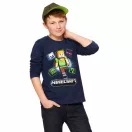 Minecraft Alex Adventure Blue gyerek hosszú ujjú póló, felső 10 év / 140 cm