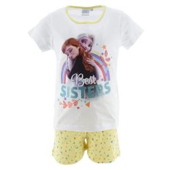   Disney Jégvarázs Best Sisters White gyerek rövid pizsama 5 év / 110 cm