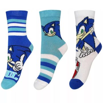 Sonic a sündisznó gyerek zokni fast 3 db-os 31/34