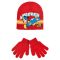 Disney Mickey Skate Red dječja kapa + rukavice set 52 cm