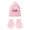 Barbie Light Pink set dječje kape i rukavica sa šljokicama 52 cm
