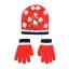 Hello Kitty Cute Dots Red gyerek sapka + kesztyű szett 54 cm
