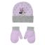 Disney Minnie Dots Purple baba sapka + kesztyű szett 48 cm