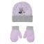 Disney Minnie Dots Purple baba sapka + kesztyű szett 50 cm