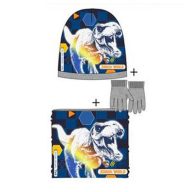   Jurassic World Attack Grey dječja kapa + snood + set rukavica 52 cm