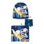 Jurassic World Attack Dark Blue dječja kapa + snood + set rukavica 54 cm