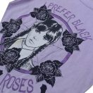 Wednesday Black Roses dječja kratka majica, gornji dio 6 godina / 116 cm