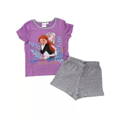Disney Jégvarázs gyerek rövid pizsama lila 3év