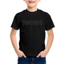 Fortnite Black dječja kratka majica, gornji dio 16 godina / 176 cm
