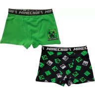   Minecraft Green dječje bokserice 2 komada/paket 8 godina / 128 cm