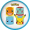 Pokémon Original Team csúszásmentes micro lapostányér