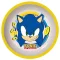 Sonic a sündisznó Rings csúszásmentes micro mélytányér