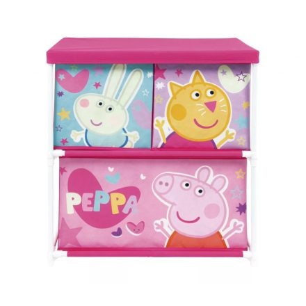 Peppa malac játéktároló állvány 3 rekeszes 53x30x60cm