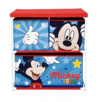   Disney Mickey játéktároló állvány 3 rekeszes star 53x30x60cm