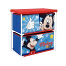 Disney Mickey Star stalak za igračke s 3 pretinca 53x30x60 cm